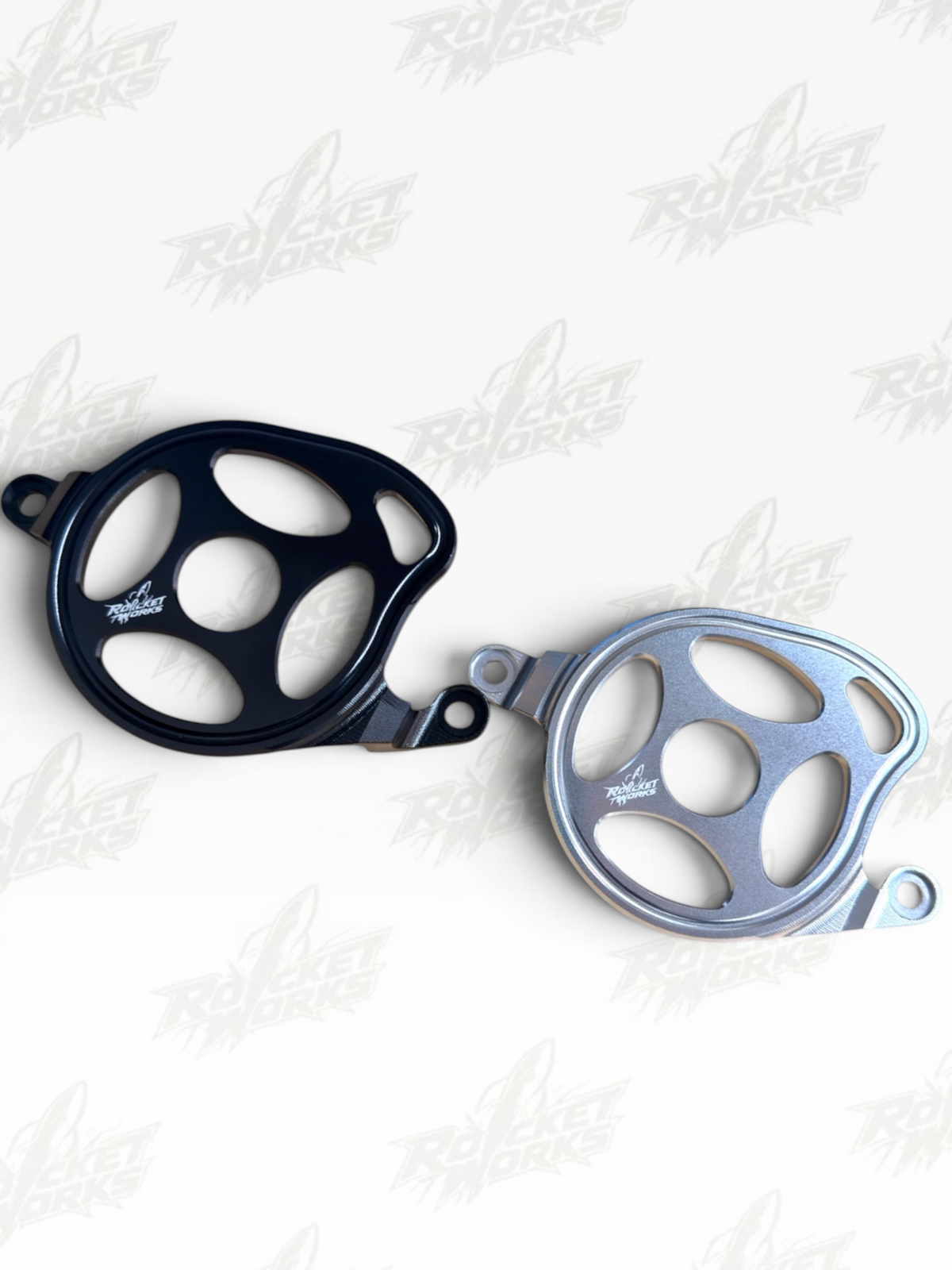 RW Metal Motor Cover Chrome/Black For LBX