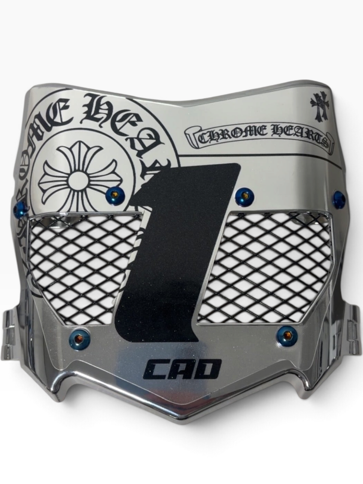 *Silver Chrome Heart Vented*
